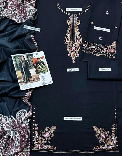 IZEL Lawn Embroidered 3 pcs