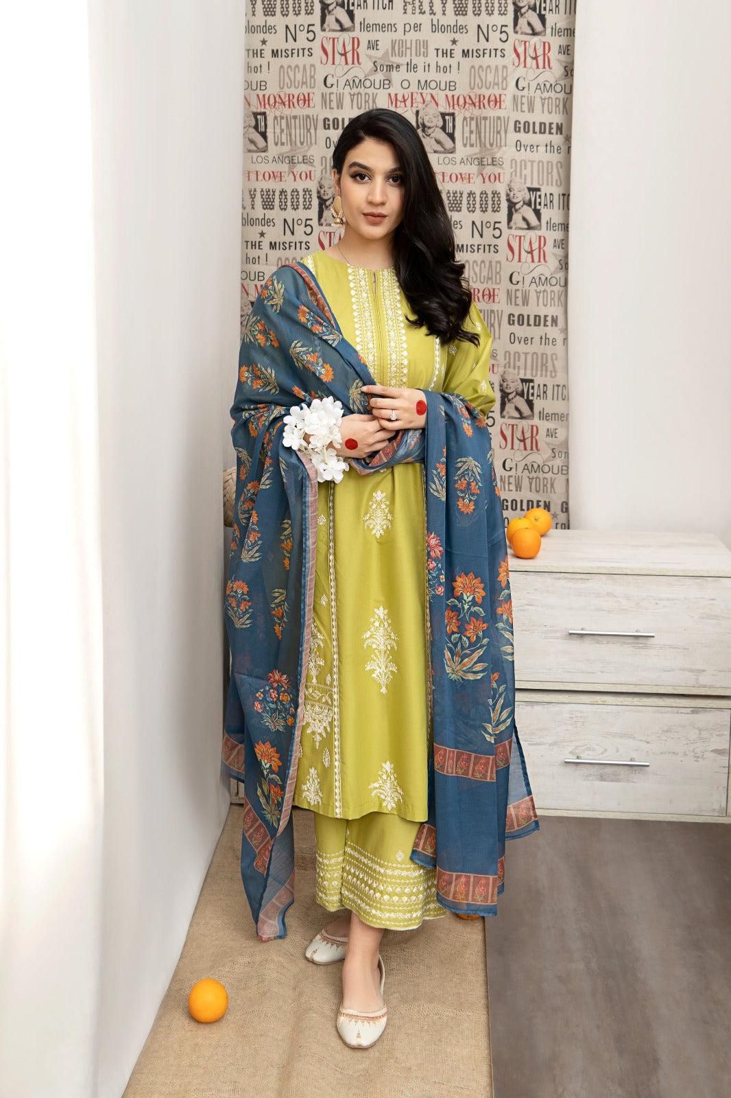 URGE Lawn Embroidered 3 pcs