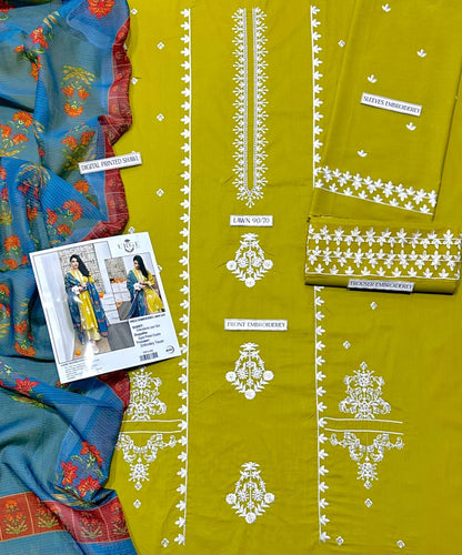 URGE Lawn Embroidered 3 pcs