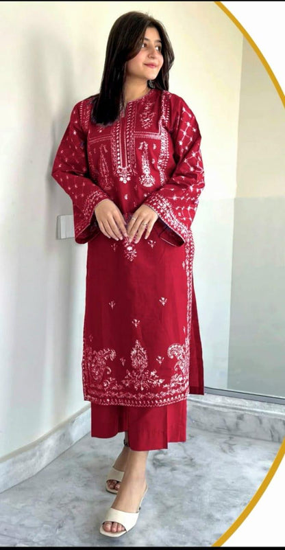 AISLING lawn embroidered 2 pcs