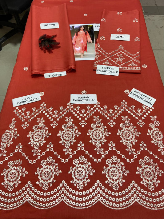 LIBAS Lawn embroidered 2 pcs