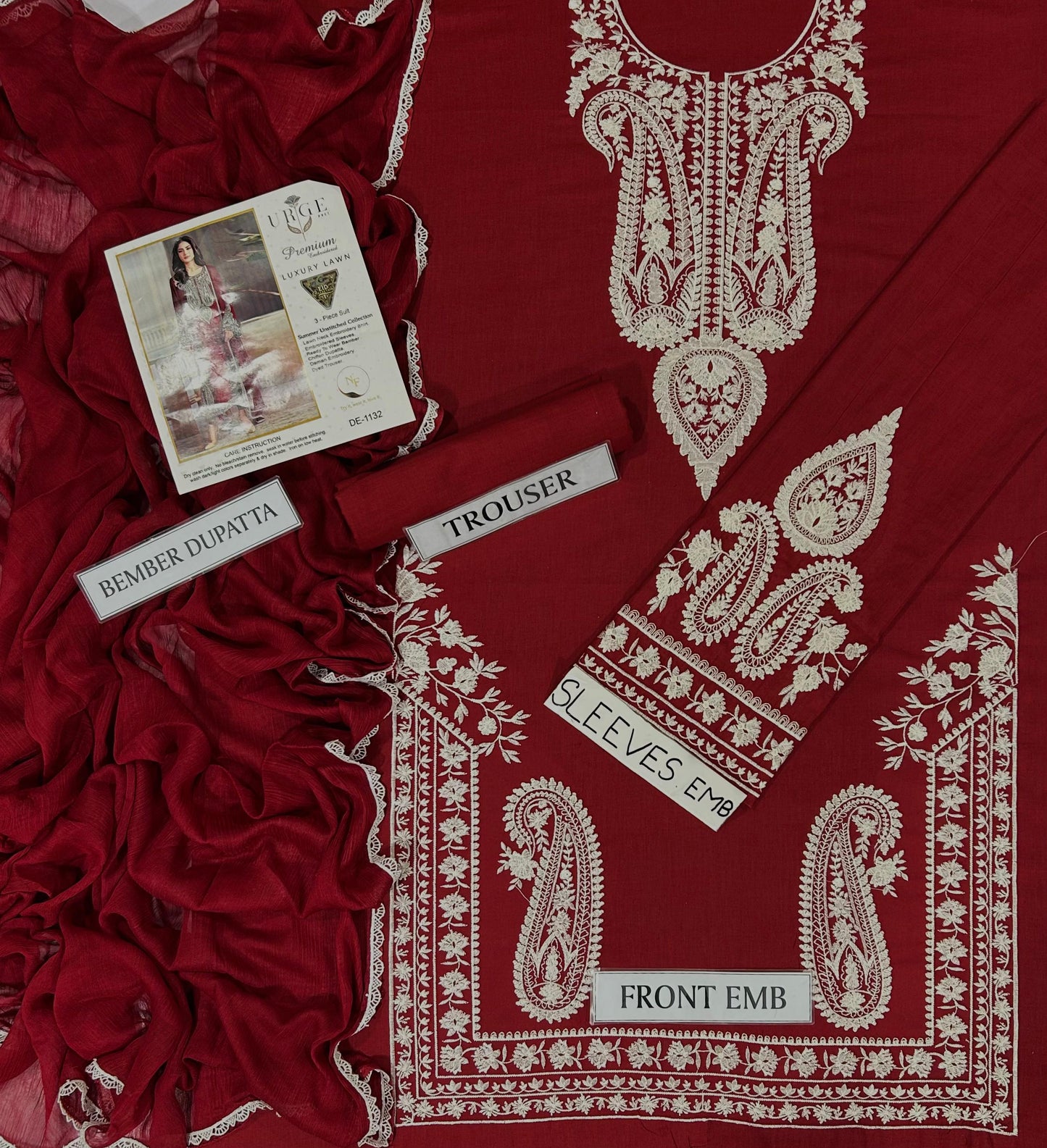 Urge Lawn Embroidered 3 pcs