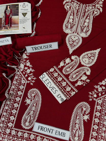 Urge Lawn Embroidered 3 pcs