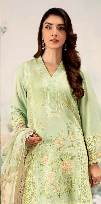 Maria B Lawn Embroidered 3 pcs