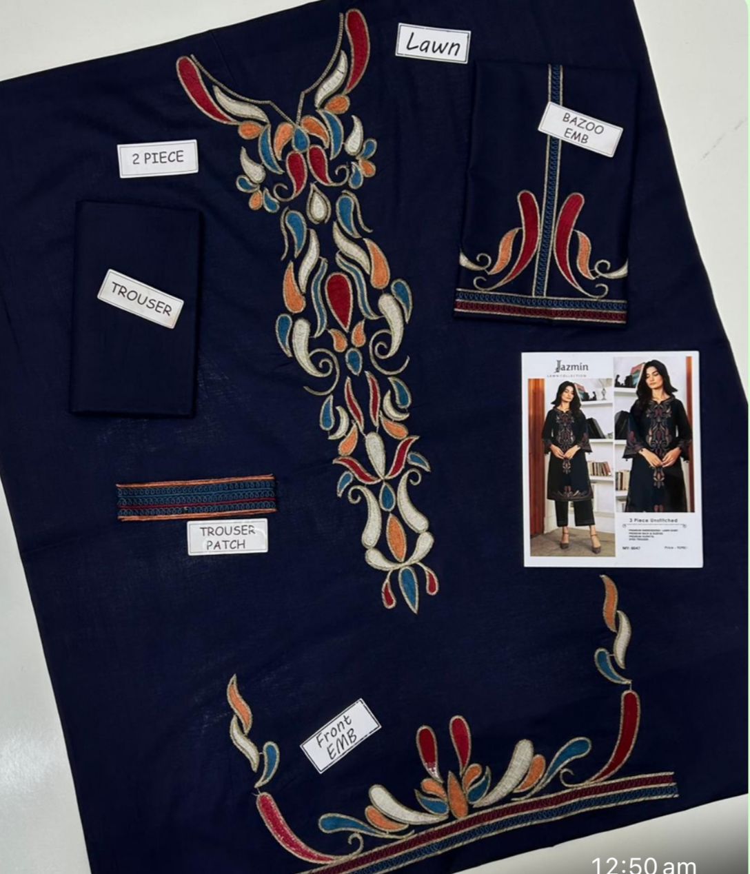 Jazmin Lawn Embroidered 2 pcs