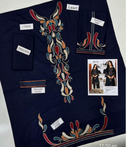 Jazmin Lawn Embroidered 2 pcs