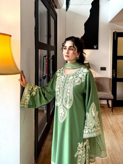 URGE Lawn embroidered 3 pcs