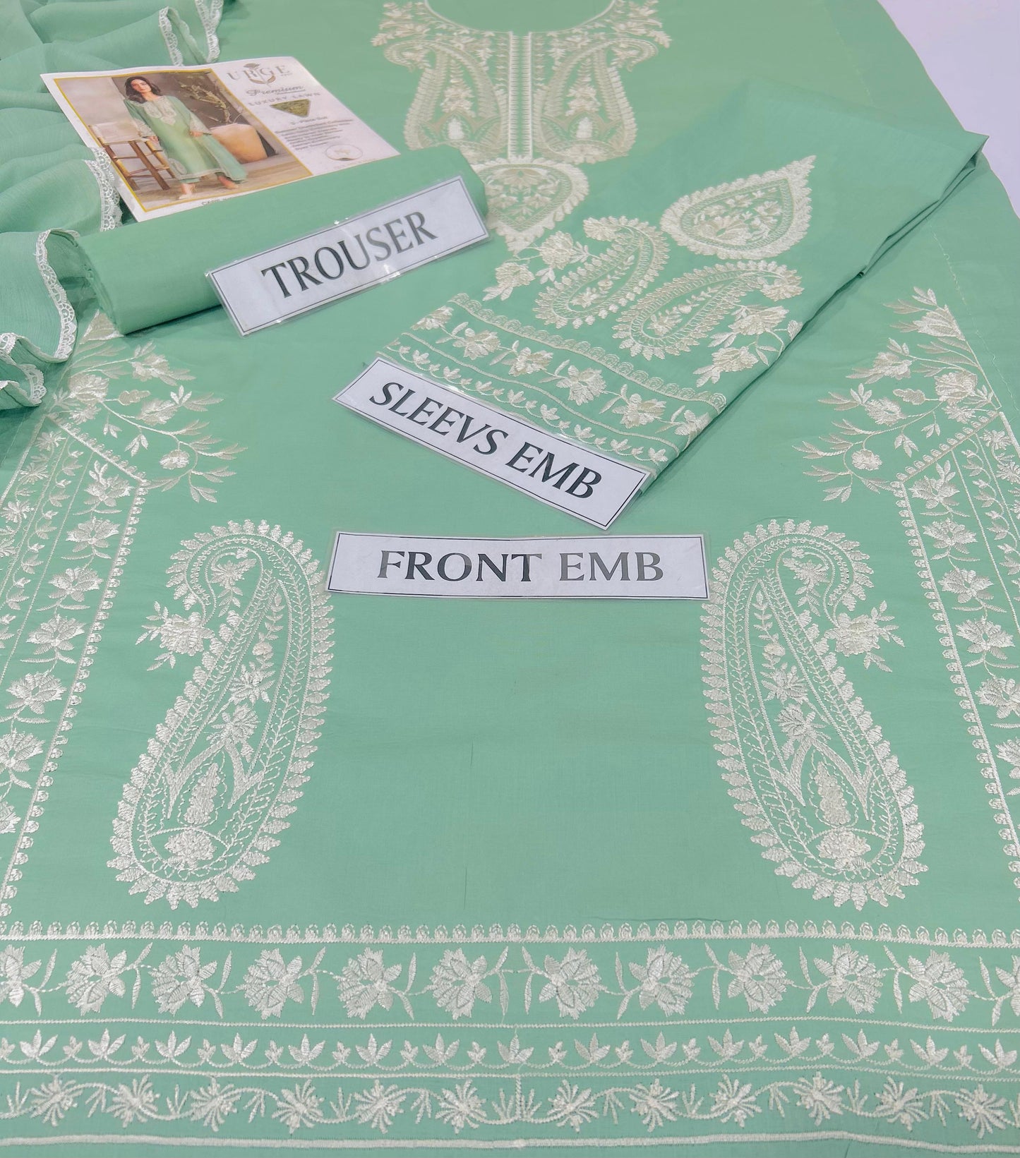 URGE Lawn embroidered 3 pcs