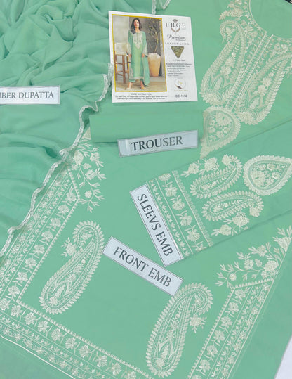 URGE Lawn embroidered 3 pcs