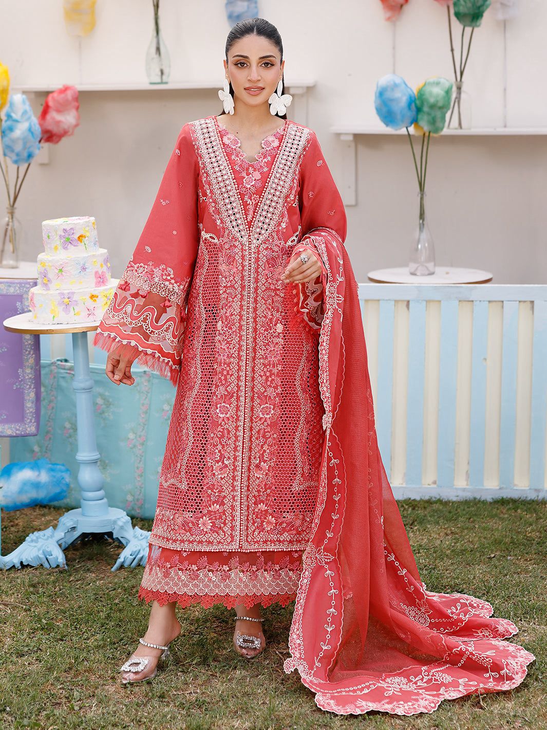 Bin Ilyas Lawn Embroidered 3 pcs