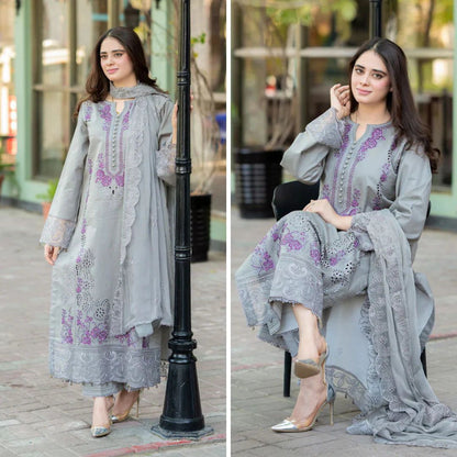 MUSHQ Lawn Embroidered 3 pcs