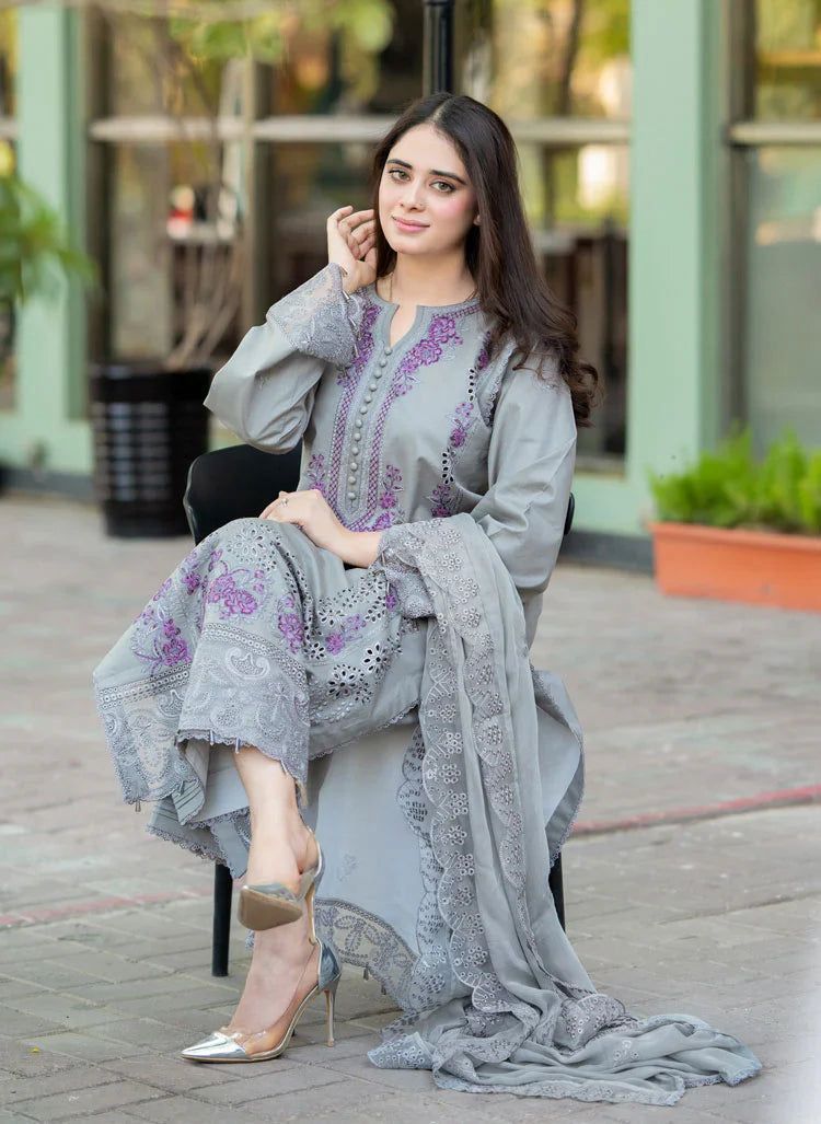 MUSHQ Lawn Embroidered 3 pcs