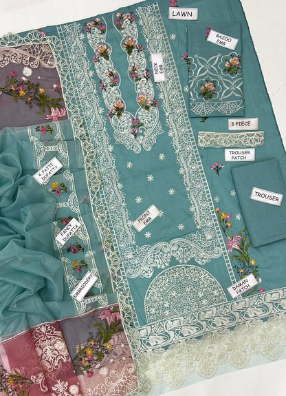 Elaf Lawn Embroidered 3 pcs