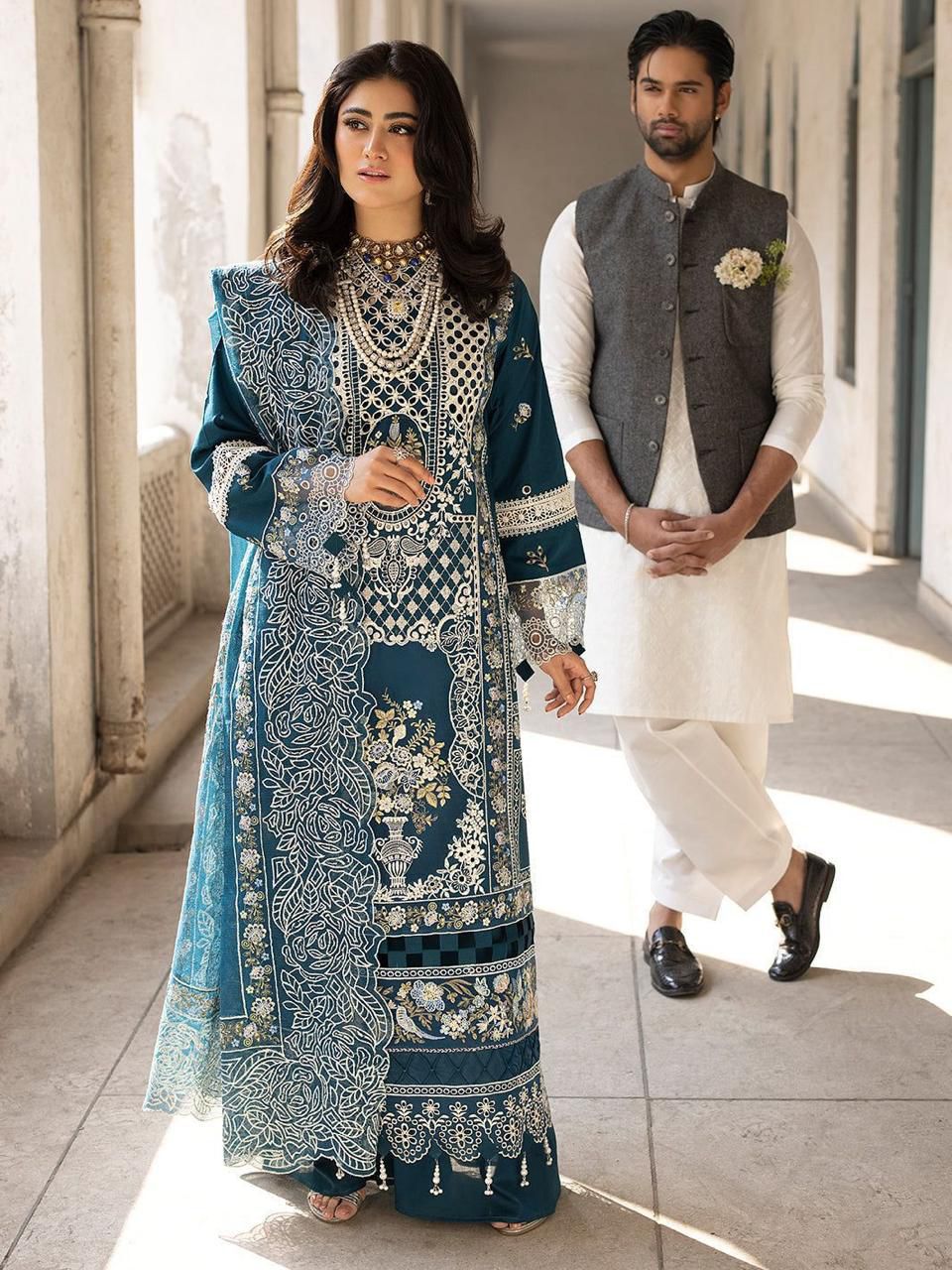 MAHRUKH  Lawn Embroidered 3 pcs
