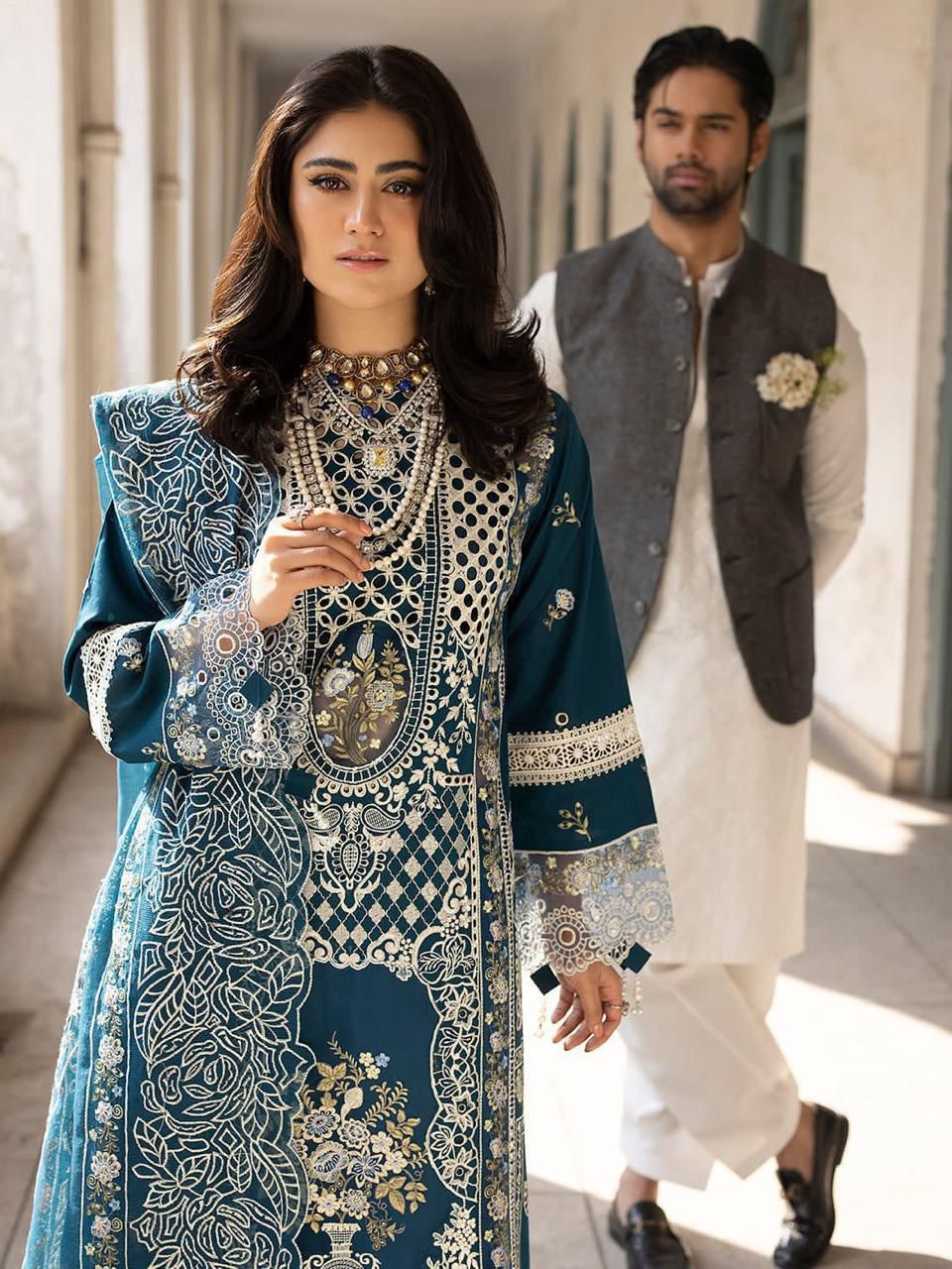 MAHRUKH  Lawn Embroidered 3 pcs