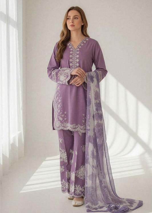 Aneelas Lawn embroidere 3 pcs