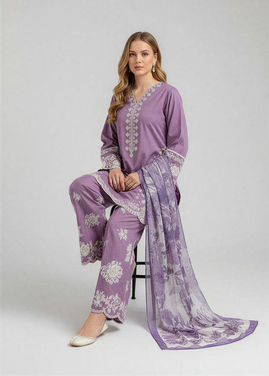 Aneelas Lawn embroidere 3 pcs