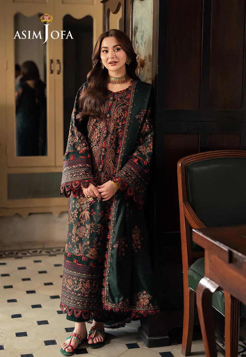 ASIMJOFA LAWN EMBROIDERED 3 PCS