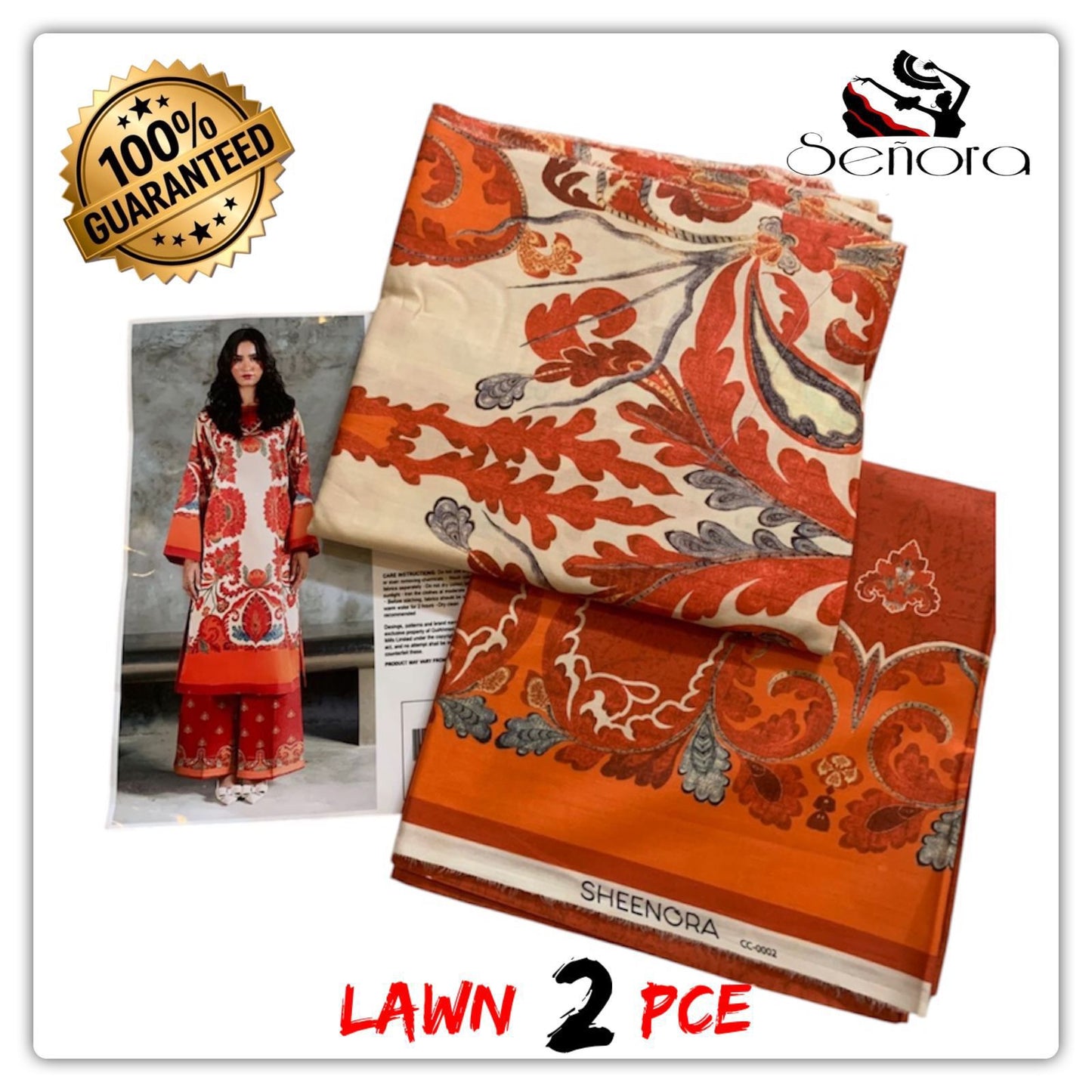 SENORA LAWN PRINTED 2 PCS