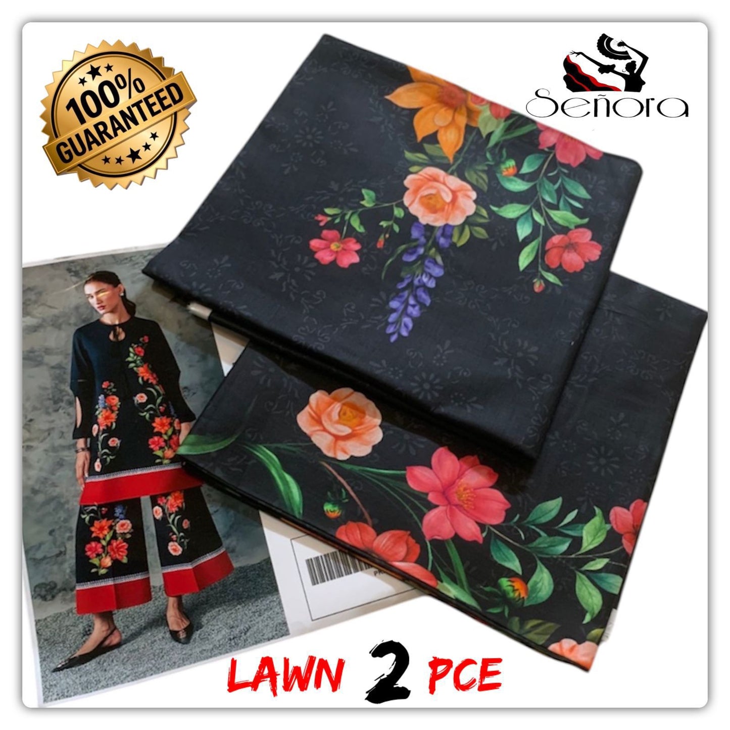 SENORA LAWN PRINTED 2 PCS