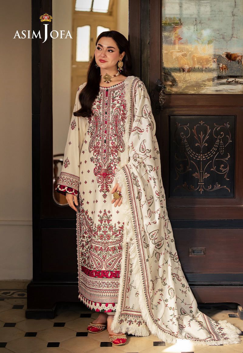 Asim Jofa Lawn Embroidered 3 pcs