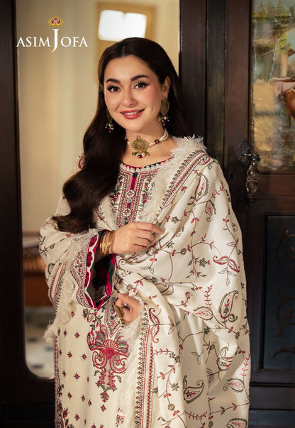 Asim Jofa Lawn Embroidered 3 pcs