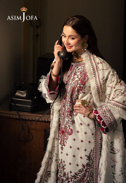 Asim Jofa Lawn Embroidered 3 pcs