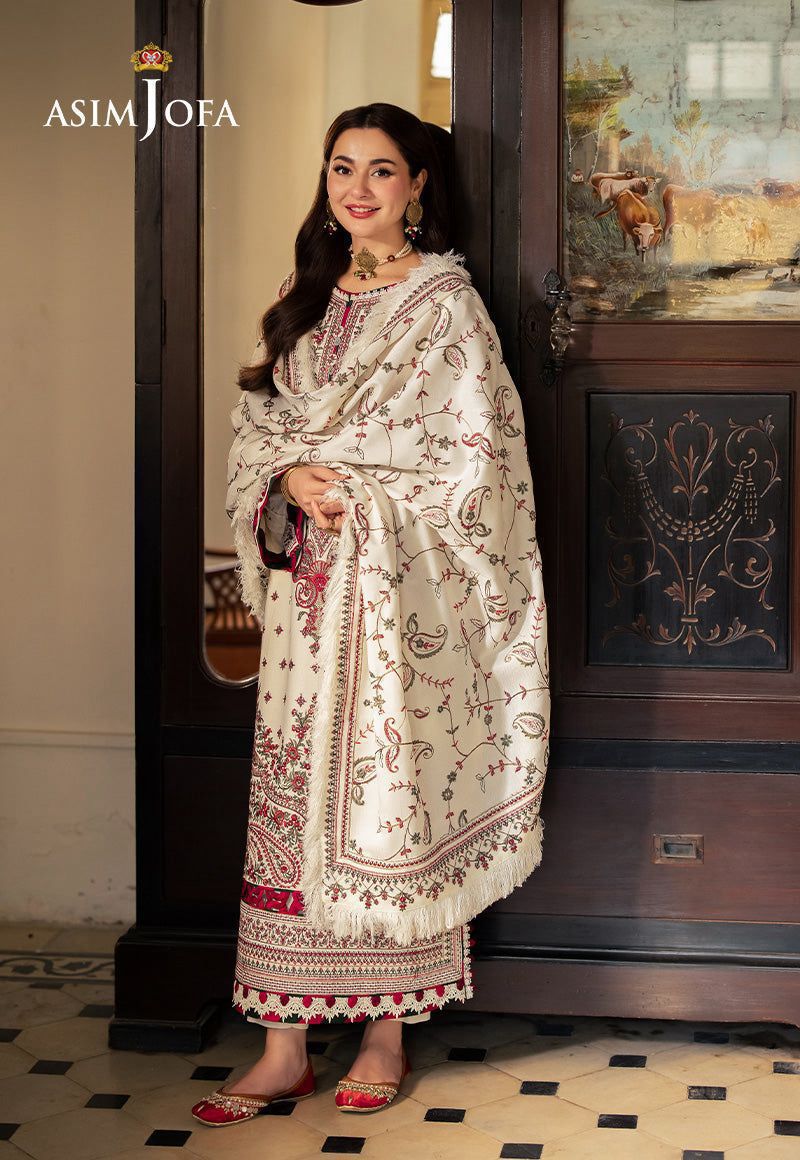 Asim Jofa Lawn Embroidered 3 pcs