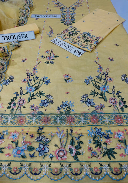 BATIK LAWN EMBROIDERED 3 PCS