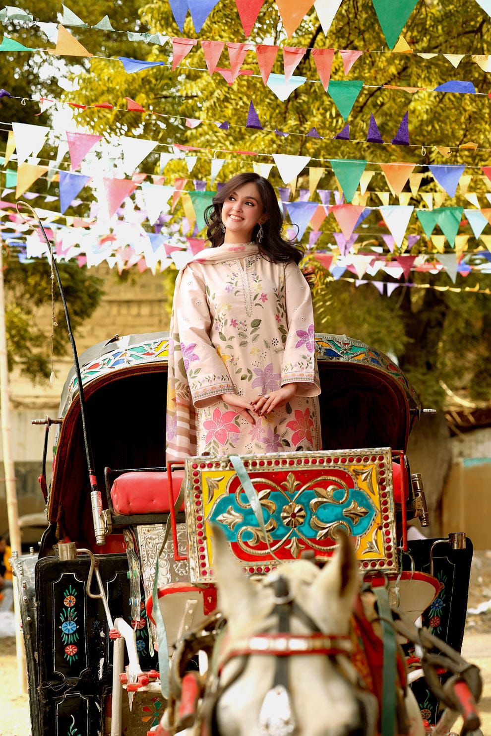 ANEELAS LAWN EMBROIDERED 3 PCS