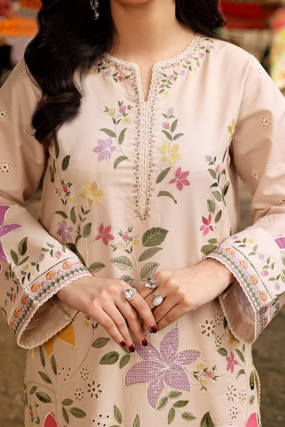 ANEELAS LAWN EMBROIDERED 3 PCS