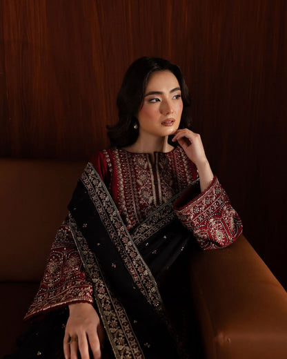 Batik Lawn Embroidered 3  pcs