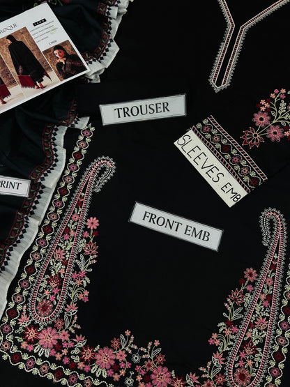 BAROQUE Lawn Embroidered 3 pcs