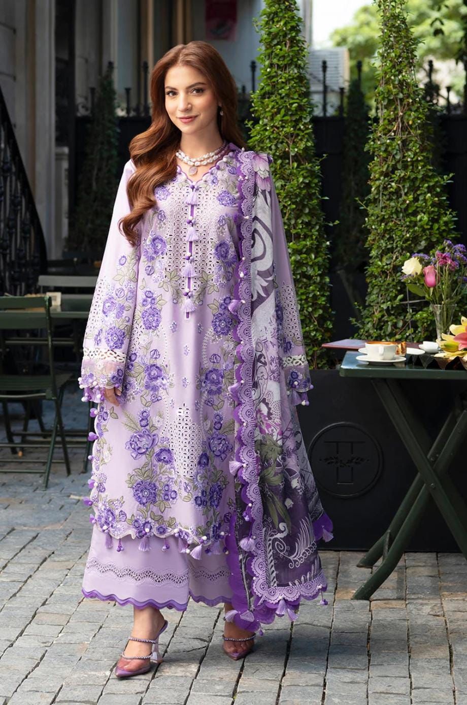 QALAMKAR LAWN EMBROIDERED 3 PCS