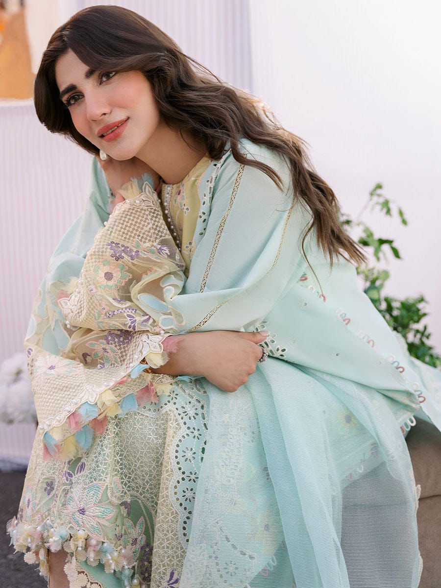 BIN ILYAS LAWN EMBROIDERED 3 PCS