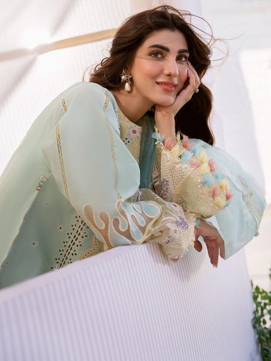 BIN ILYAS LAWN EMBROIDERED 3 PCS