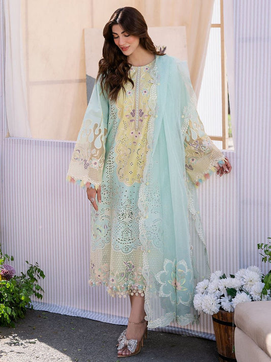 BIN ILYAS LAWN EMBROIDERED 3 PCS