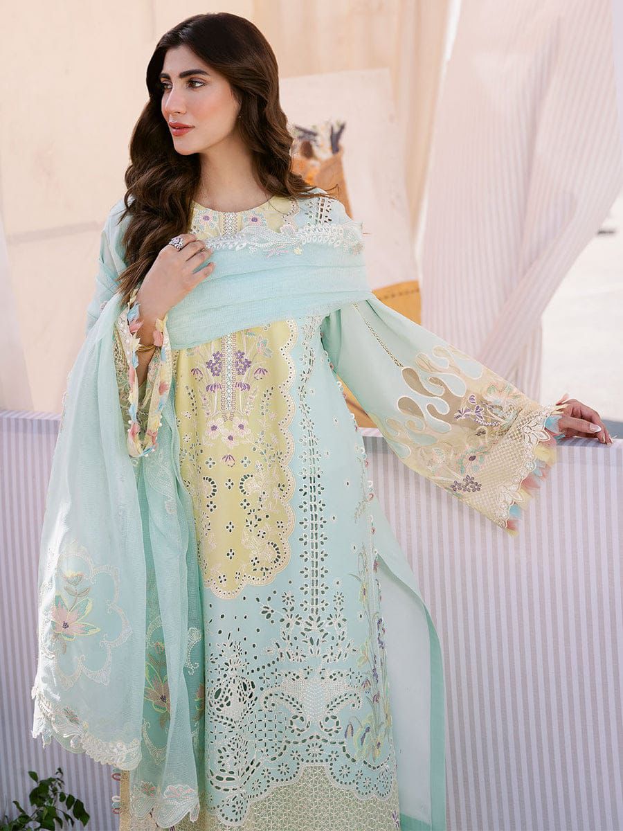 BIN ILYAS LAWN EMBROIDERED 3 PCS