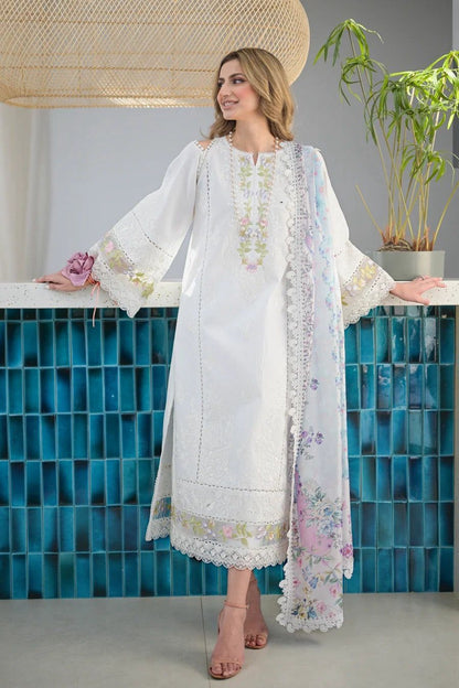 AGHA NOOR LAWN EMBROIDERED 3 PCS