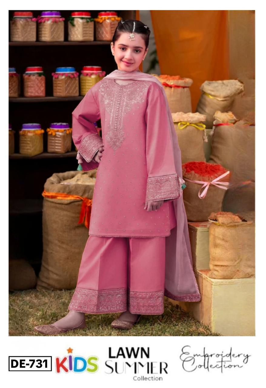 MARIA B KIDS LAWN EMBROIDERED
