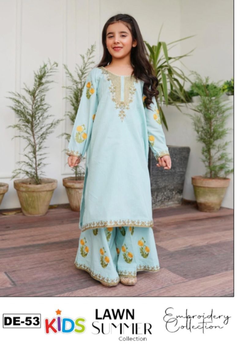 MARIA B KID LAWN EMBROIDERED