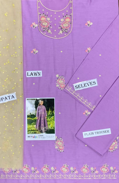 MARIA B  KIDS LAWN EMBROIDERED