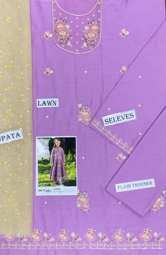 MARIA B  KIDS LAWN EMBROIDERED