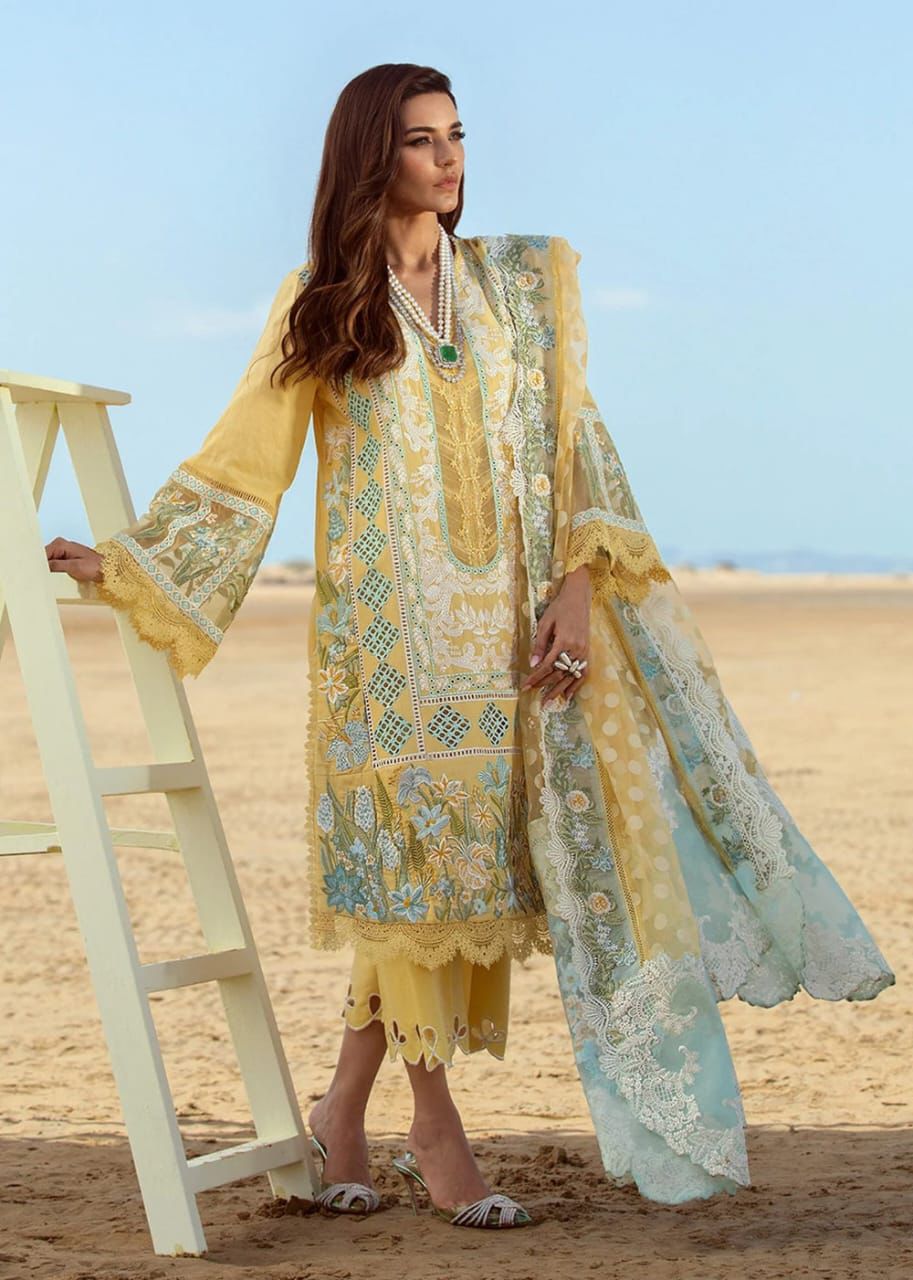 CRIMSON lawn embroidered 3 pcs