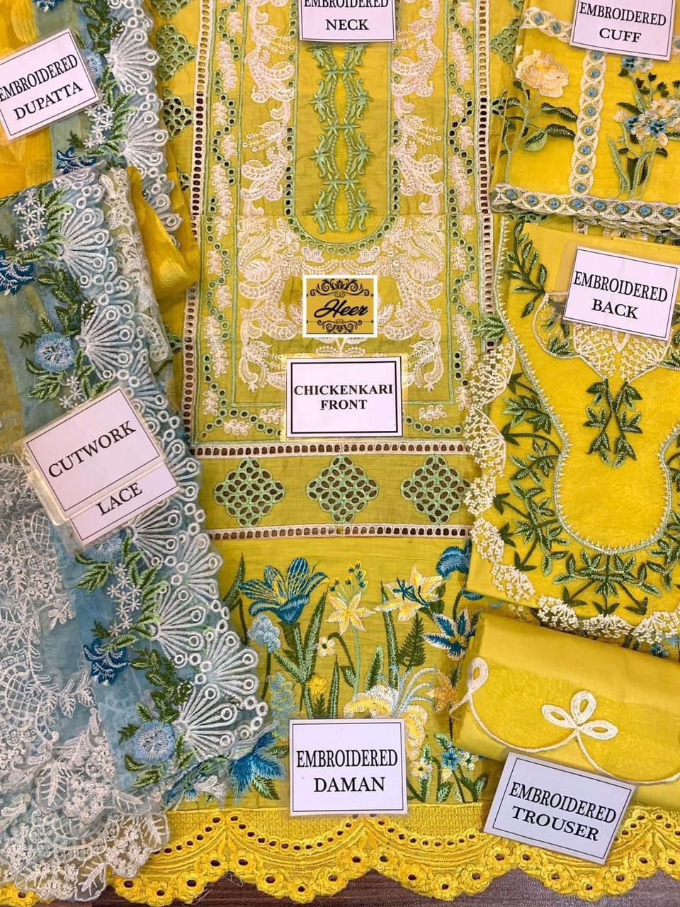 CRIMSON lawn embroidered 3 pcs