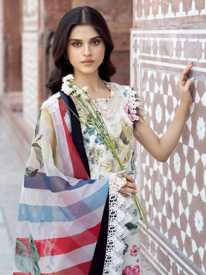 Bin Ilyas Lawn Embroidered 3 pcs