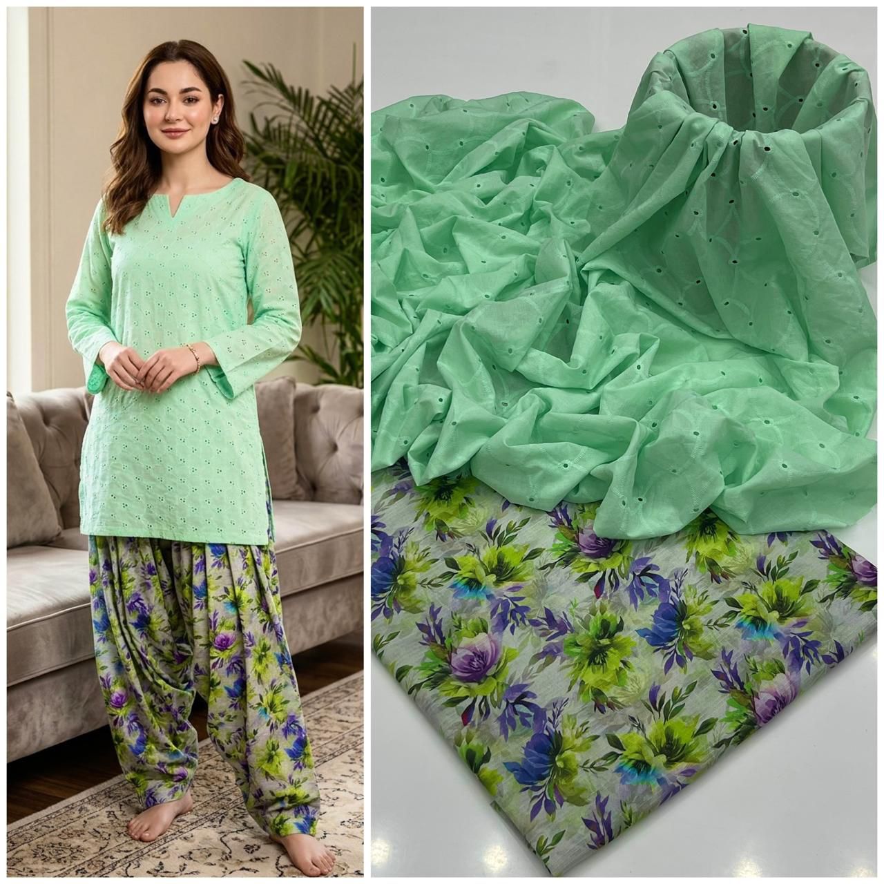 LAWN CHIKENKARI 2 PCS