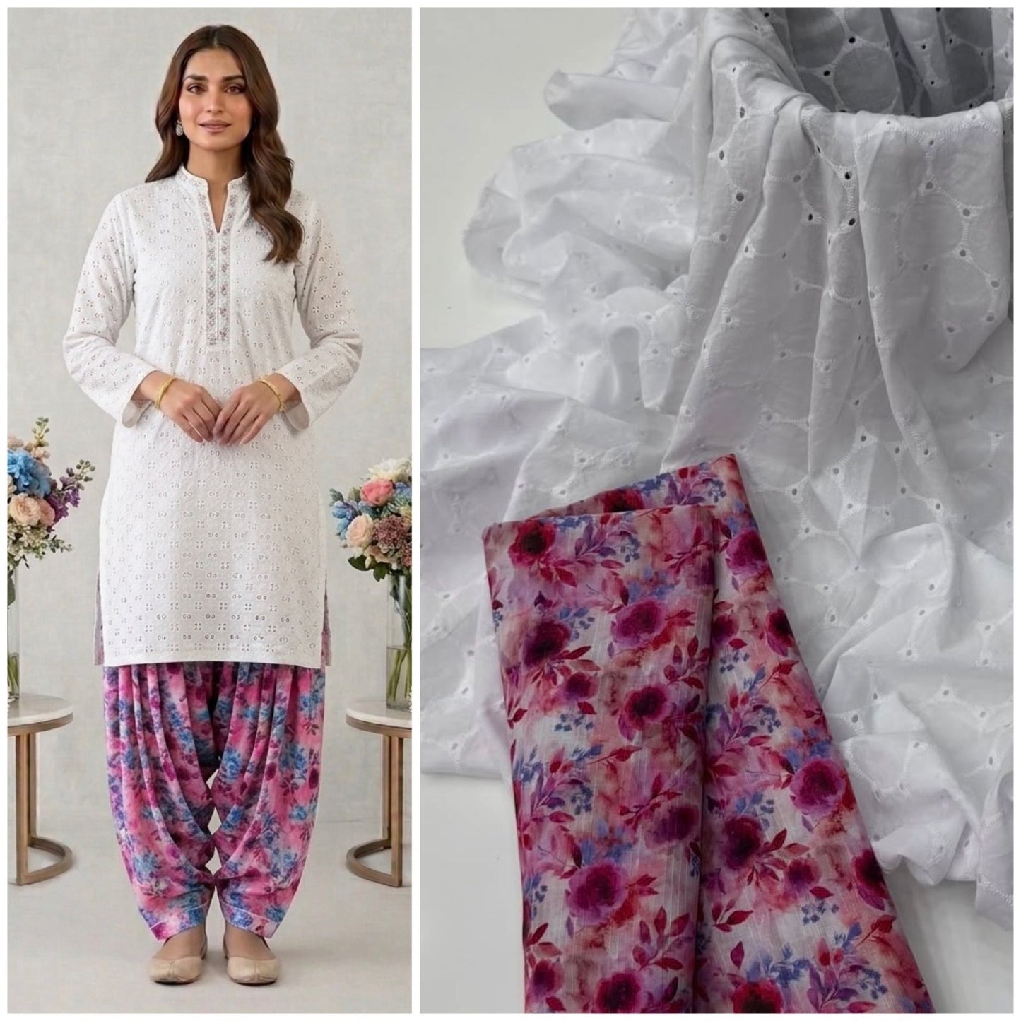 LAWN CHIKENKARI 2 PCS