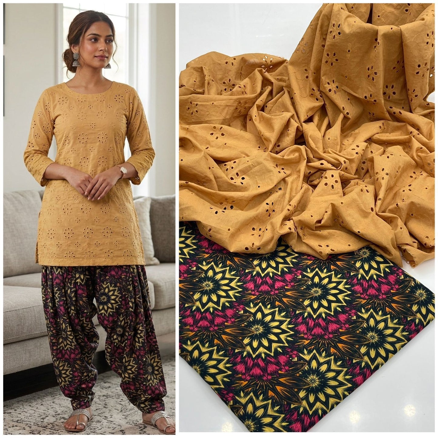 Lawn Chikenkari 2 PCS