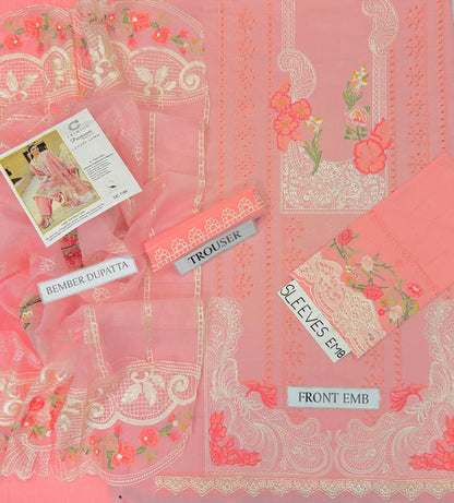 Batik Lawn Embroidered 3 pcs